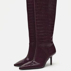 Burgundy Zara Boots